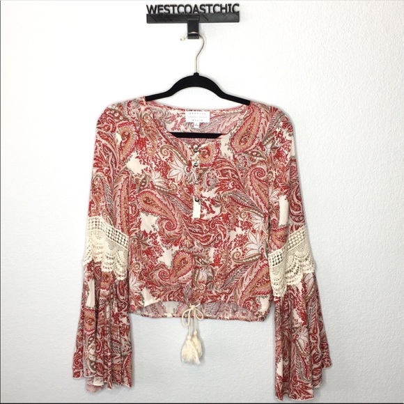 Kendall & Kylie Tops - Kendall & Kylie Bell Sleeve Blouse